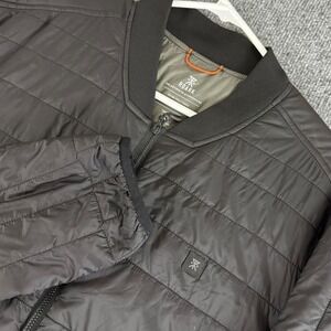 Roark Men's Black Quilted Insulated Bomber Jacket
